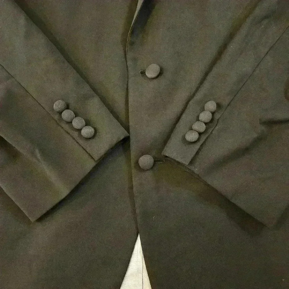Vera Wang Nestor Tux Jacket Wool Black Mens Size 46R - Picture 4 of 12